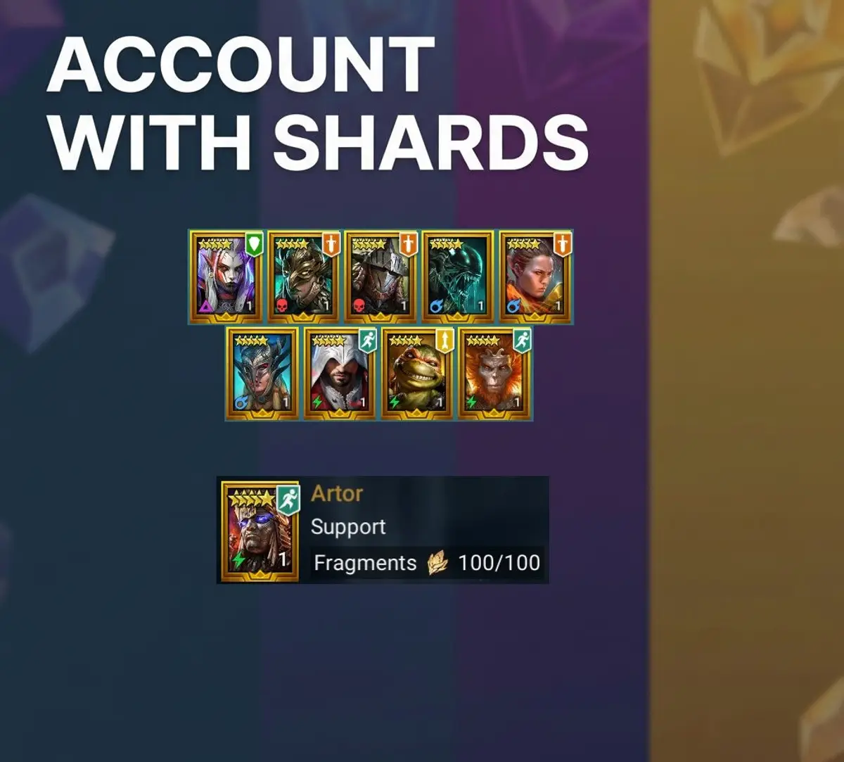 Starter — 85+ Ancient + 13 Void + 5 Primal + 4 Sacred Shards